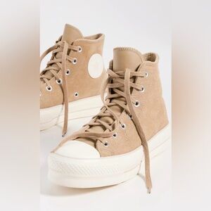 Suede Hightop Platform Converse Sneakers